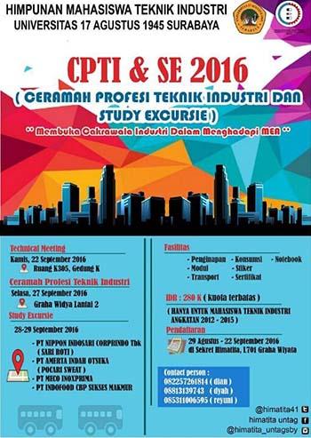 Himatita Membuka Pendaftaran Ceramah Profesi Teknik Industri & Study Excursie 2016