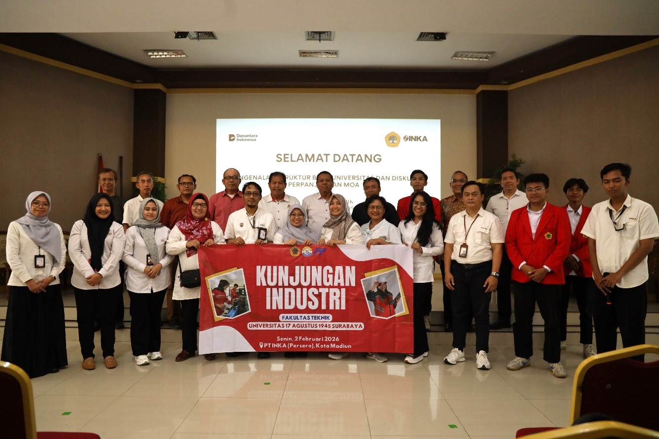 Berita Kunjungan dan kerja sama dengan PT. INKA Madiun, Kunjungan Industri dan Kerja Sama Fakultas Teknik Universitas 17 Agustus 1945 Surabaya