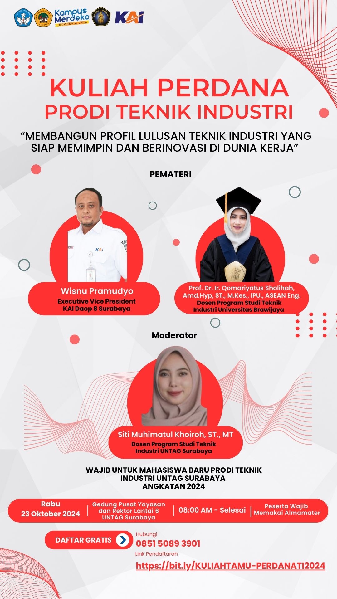 KULIAH TAMU PERDANA PRODI TEKNIK INDUSTRI UNTAG SURABAYA 2024