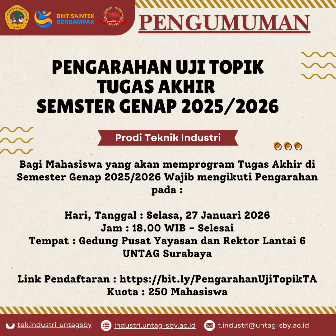 PENGARAHAN UJI TOPIK TUGAS AKHIR SEMESTER GENAP 2025/2026