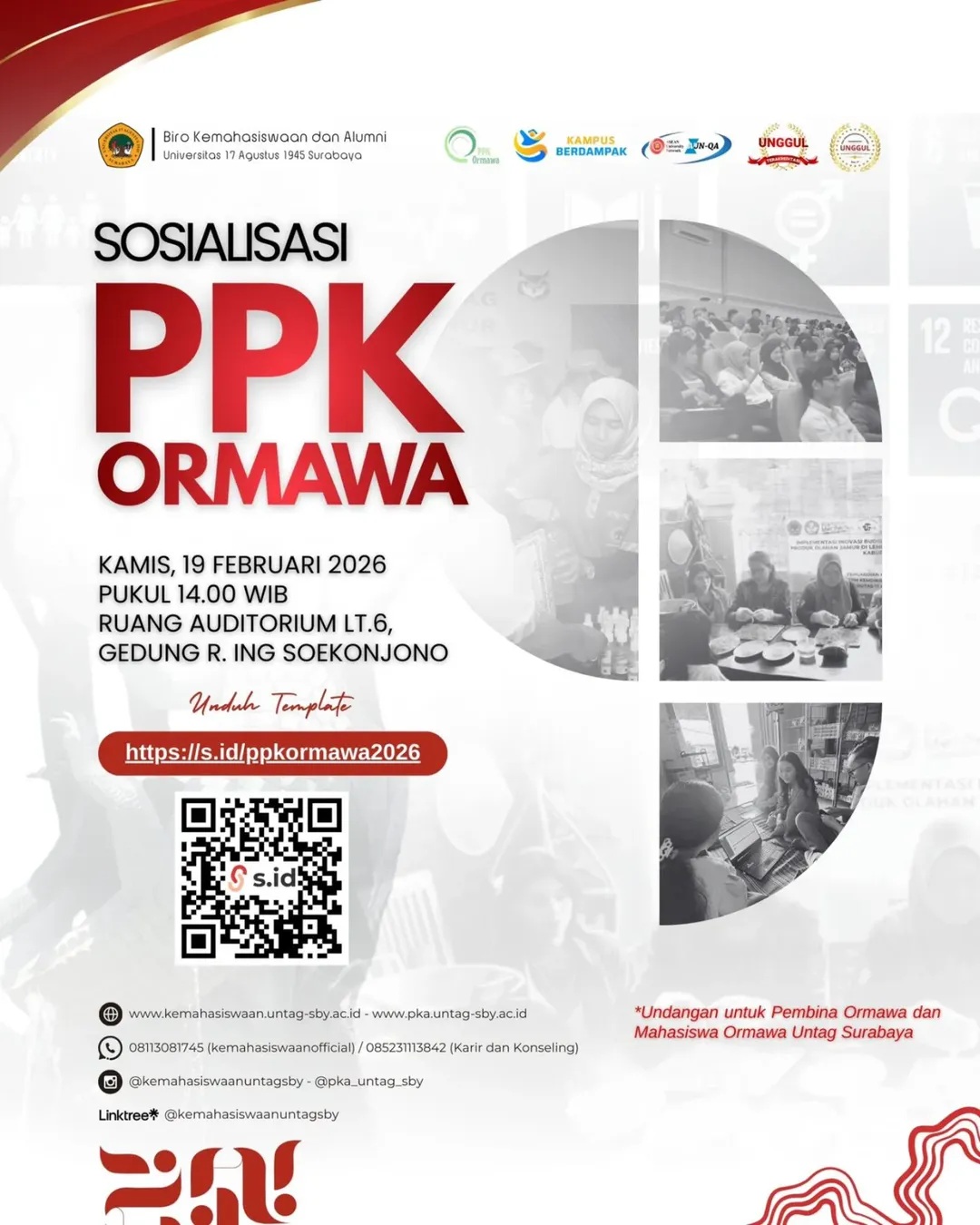 SOSIALISASI PPK ORMAWA 2026 UNTAG SURABAYA