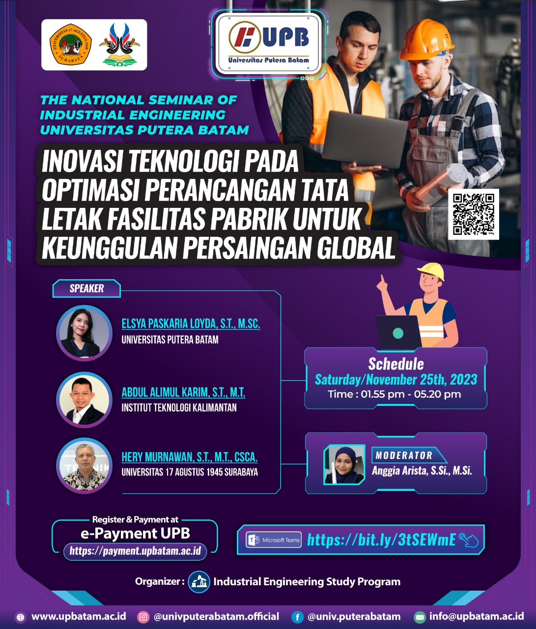 THE NATIONAL SEMINAR OF INDUSTRIAL ENGINEERING UNIVERSITAS PUTERA BATAM