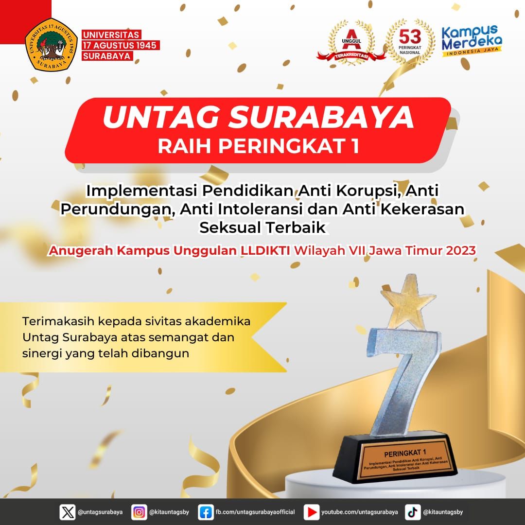 UNTAG SURABAYA MERAIH KAMPUS UNGGULAN DALAM RAKERPIM