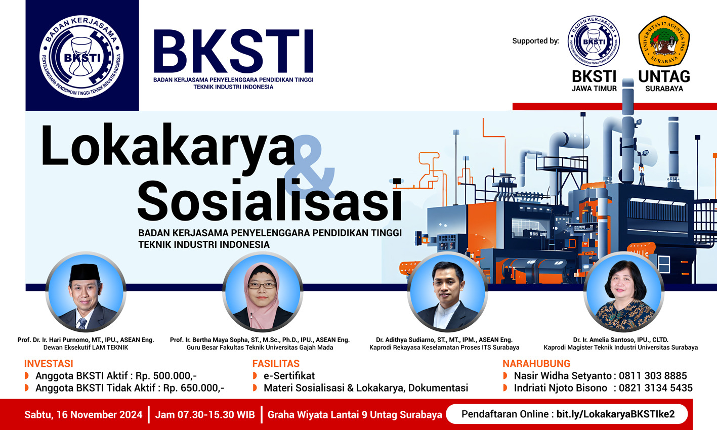 LOKAKARYA DAN SOSIALISASI OLEH BADAN KERJASAMA PENYELENGGARA PENDIDIKAN TINGGI TEKNIK INDUSTRI INDONESIA