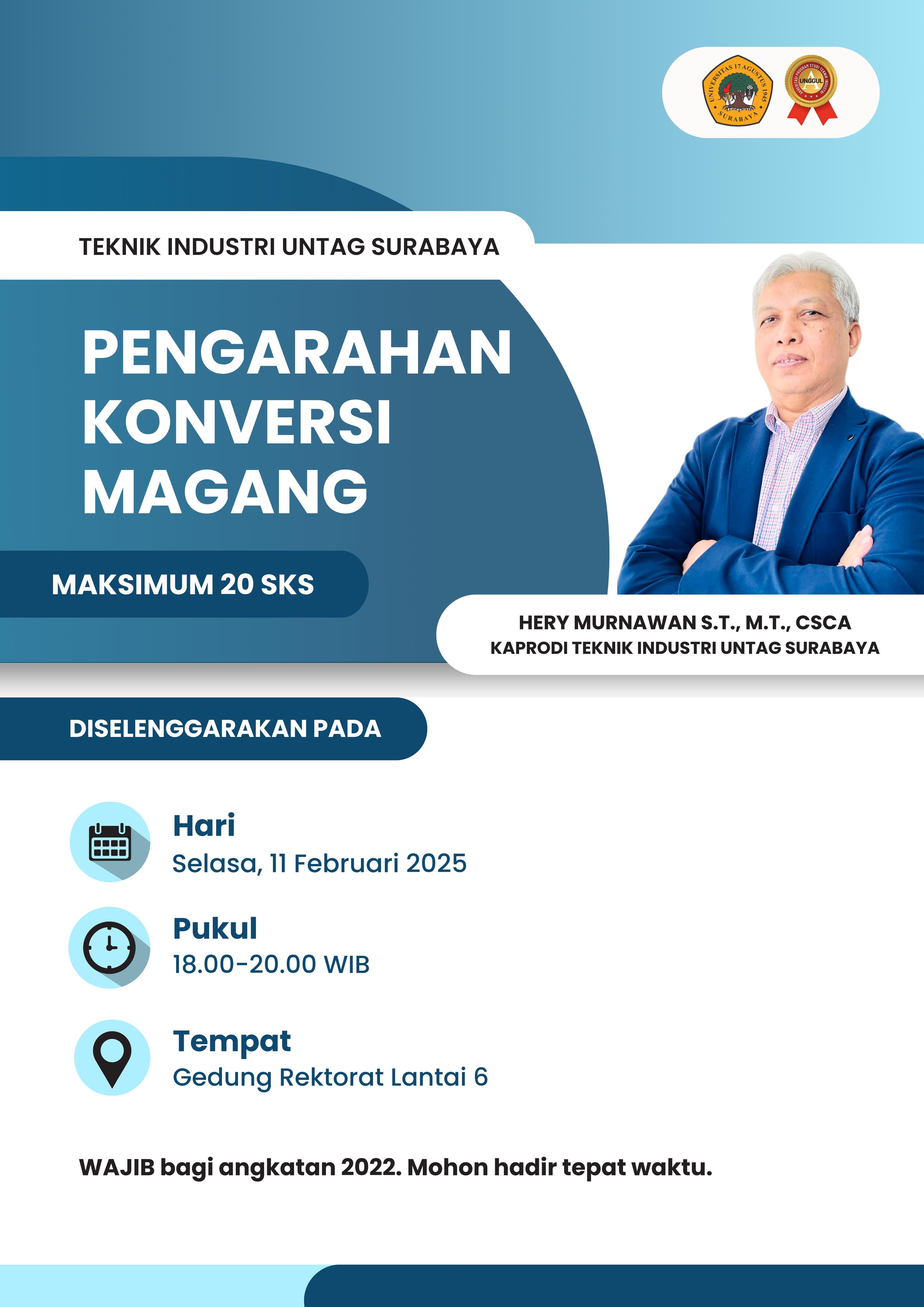 PENGARAHAN KONVERSI MAGANG PRODI TEKNIK INDUSTRI