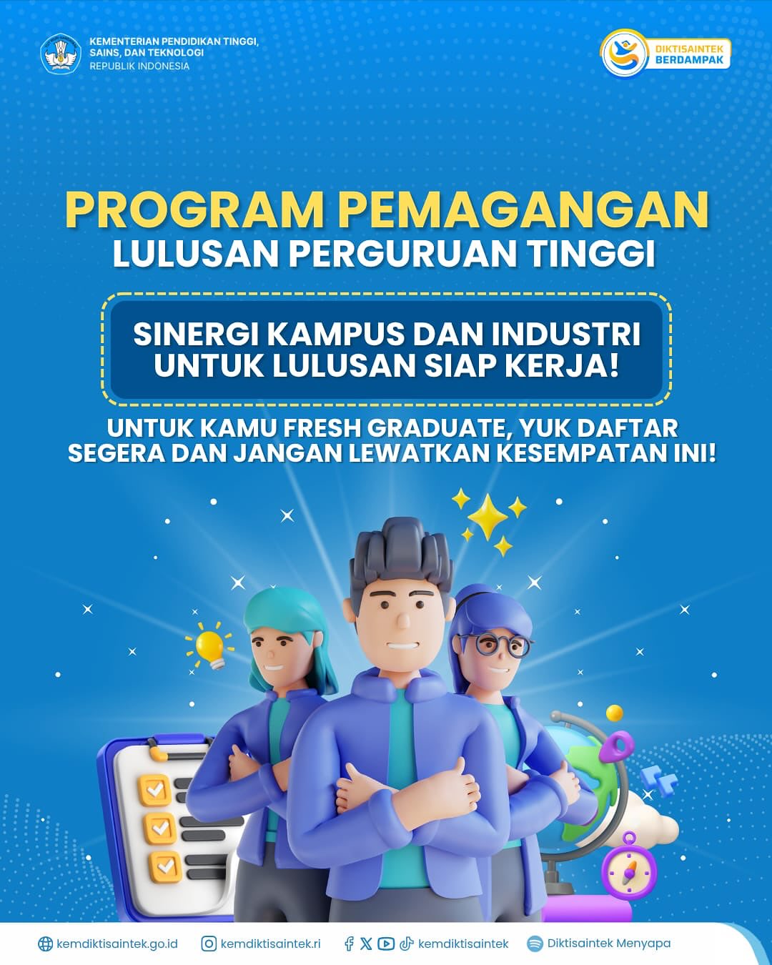 Program Pemagangan Lulusan Perguruan Tinggi!