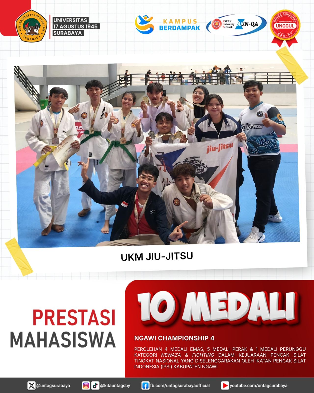 Prestasi Mahasiswa : UKM Jiu-Jitsu