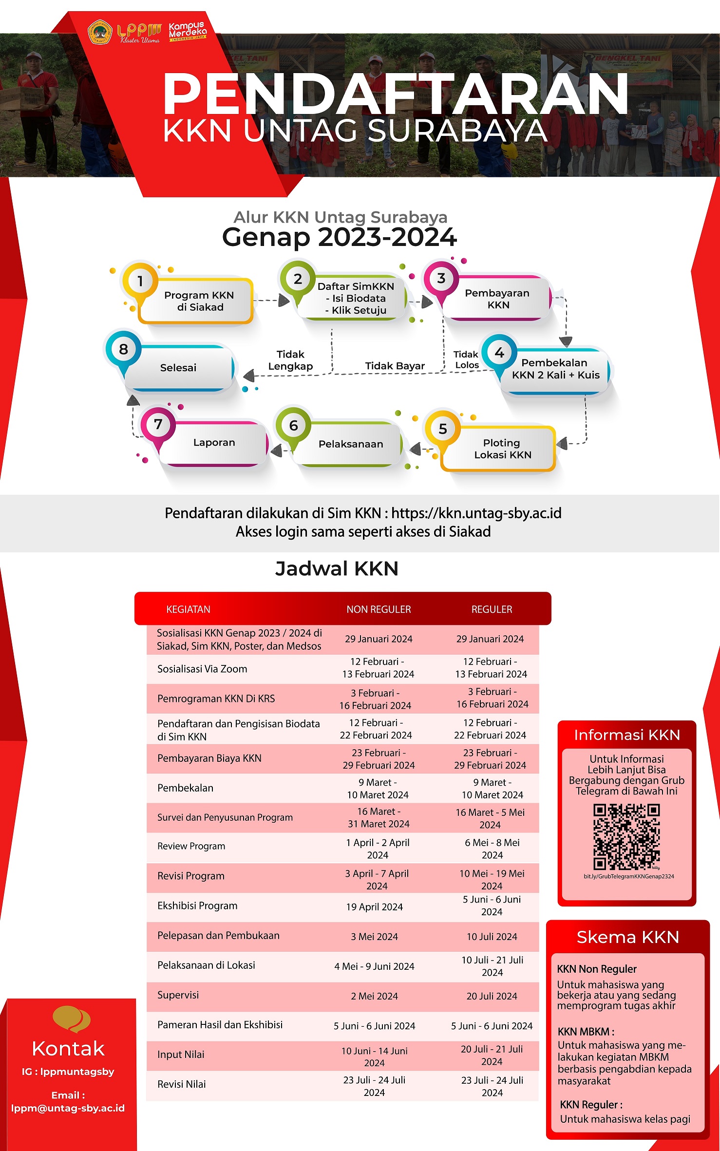 PENDAFTARAN KKN PRIODE SEMESTER GENAP 2023/2024