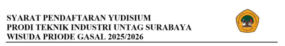 SYARAT PENDAFTARAN YUDISIUM DAN WISUDA PERIODE SEMESTER GASAL 2025/2026