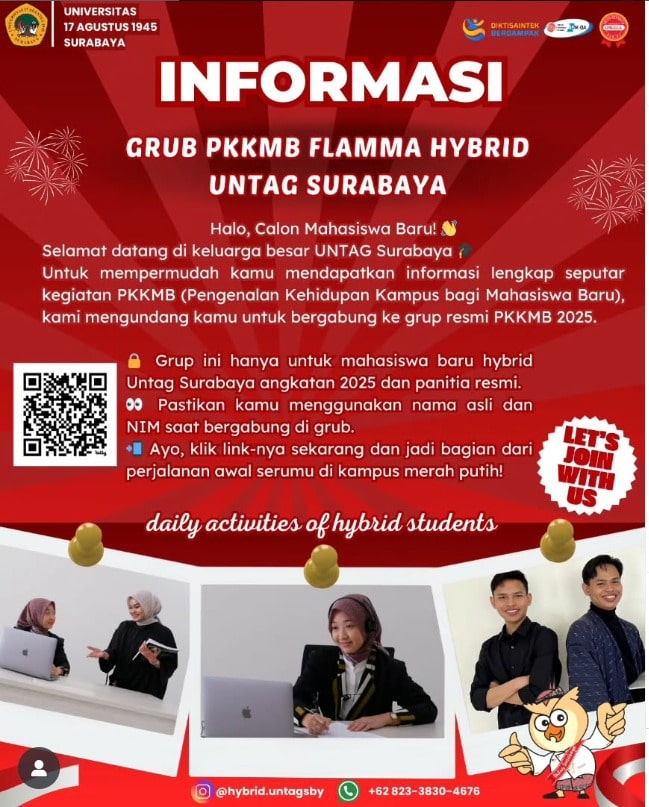 INFORMASI GRUP PKKMB FLAMMA HYBRID UNTAG SURABAYA